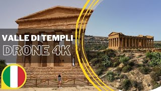 VALLE DI TEMPLI AGRIGENTO SICILY  DRONE 4K [upl. by Flaherty]