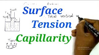 Capillary Action  Derivation amp Numericals  Surface Tension  Physics  HSC 12th Science [upl. by Fiorenza227]