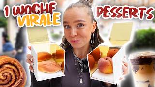 1 WOCHE nur VIRALE DESSERTS essen😱CARAMELLA [upl. by Holle318]