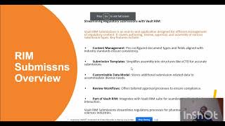 Veeva Vault RIM Overview  Submission Key Features [upl. by Ching]