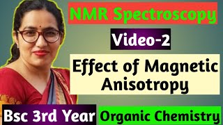 Bsc 3rd year organic chemistry online classesNMR SpectroscopyEffect of Magnetic Anisotropy [upl. by Yankee]