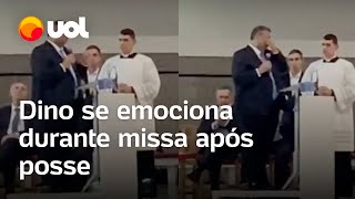 Flávio Dino se emociona durante missa de posse no STF ‘Vida me ensinou a ser muito forte’ [upl. by Kasevich]