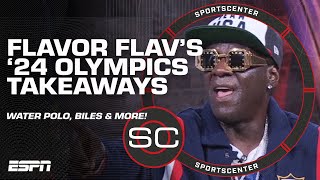 Flavor Flavs favorite moments from Paris 2024 Olympics  SportsCenter [upl. by Aihtnyc]