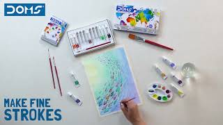 DOMS  Water Colour Tubes  Endless Colouring Possibilities [upl. by Annayi49]