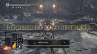 DARK SOULS 3 NG7  1º Boss ArmaLâminas gêmeas de mercenário 10 fundida com joia refinada [upl. by Aihtnic]