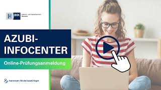 AzubiInfocenter OnlinePrüfungsanmeldung [upl. by Leunam709]