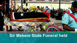 Sir Mekere State Funeral held [upl. by Naziaf]