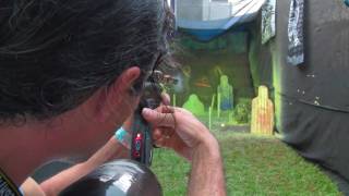 GI Milsim Impulse50  50 Caliber Paintball Marker Shooting at PSP World Cup 2009 [upl. by Nihi]