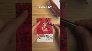 Pantone Challenge pantone199collage onepiececollage journaling 1분다꾸 scrapbooking paperasmr [upl. by Sneed]