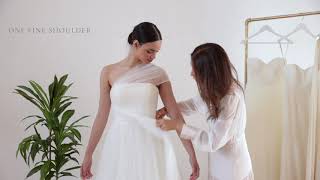 The Jillian  How to Tie and Wear this Jenny Yoo Convertible Tulle Wedding Dress [upl. by Steinke195]