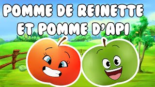 Pomme de reinette et pomme dapi  comptine pour enfants [upl. by Chiles]