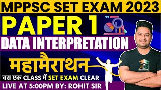 MP Set 2023  MP Set Paper 1  Data Interpretation  MP Set Marathon Class  Rohit Khera Sir mp set [upl. by Marven]