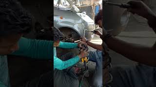 Chevrolet spark front suspension repair1 [upl. by Neehar220]