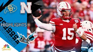 Colorado Buffaloes vs Nebraska Cornhuskers  CFB HIGHLIGHTS  972024  Big Ten on NBC Sports [upl. by Hildie]