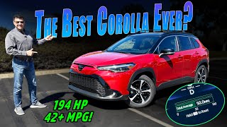 More Power  The Best Fuel Economy  Toyota Corolla Cross Hybrid First Drive [upl. by Eellac717]