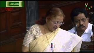 Smt Sumitra Mahajan speech during discussion amp voting on the Budget 201314  14032013 [upl. by Eissolf]