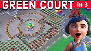 GREEN COURT in 3 GREAT attacks 😎 NO BUGS on this base  BOOM BEACH gameplayoperation strategytips [upl. by Tnilf940]