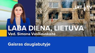 TIESIOGIAI Gaisras daugiabutyje  Laba diena Lietuva  20240102 [upl. by Holmann]