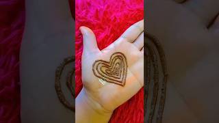 heart shape ❤️💞 mehandi design shorts viral new simple henna mehndi [upl. by Rahal]