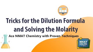 Tricks for the Dilution Formula and Solving the Molarity [upl. by Penney]