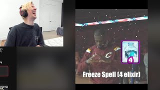 xQc Cant Stop Laughing at LeBron James Meme Meta [upl. by Sprage]