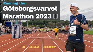 Running the Göteborgsvarvet Marathon 2023 [upl. by Nairbal]