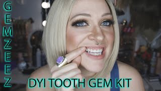 GEMZEEZ DIY TOOTH GEM KIT REVIEW HOW TO APPLY TOOTH GEMS  TOOTH GEM TUTORIAL Tooth Gem Review [upl. by Mace793]