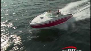 Rinker 246 Captiva Cuddy Bowrider Boats Performance Test  By BoatTestcom [upl. by Haduhey682]