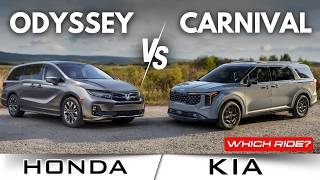 Which MPV is BETTER  2025 Honda Odyssey vs Kia Carnival [upl. by Tiebold651]