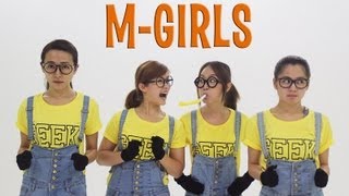 MGIRLS VS MINION BANANA SONG OFFICIAL VIDEO [upl. by Dorita]