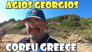 CORFU Agios Georgios St George  Exploring Day 1 [upl. by Anitnamaid]