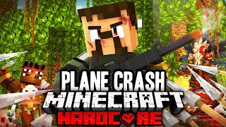 100 Players Simulate PLANE CRASH in Minecraft [upl. by Aihsaei]