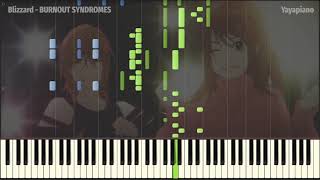 Blizzard  BURNOUT SYNDROMES Mashiro no Oto OP TV Size Piano Tutorial  Sheet Music [upl. by Magnus]