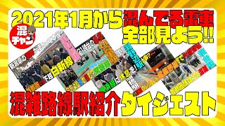 ★2021年 首都圏混雑路線・駅紹介ダイジェスト★ 通勤帰宅ラッシュを振り返る ＃通勤ラッシュ ＃帰宅ラッシュ [upl. by Harrus]