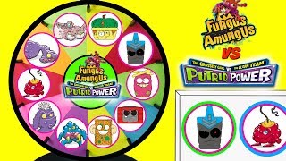 Grossery Gang Series 3 Putrid Power VS Fungus Amungus Spinning Wheel Game Punch Box Toy Surprises [upl. by Nileuqcaj950]