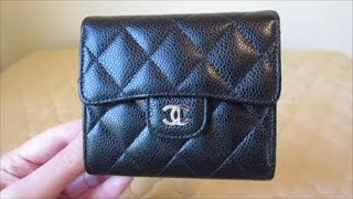 Chanel Compact Flap Wallet  Review [upl. by Sabsay]