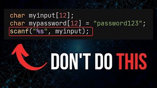 Be Careful When Using scanf in C [upl. by Power]