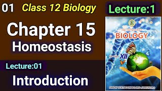 Homeostasis Ch1 Class 12 Biology New Book  Sindh text Book board [upl. by Htiel]