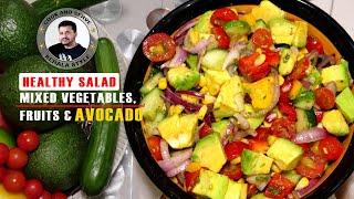 Avocado Salad For Weight loss  Avocado Salad Recipes in Malayalam  Healthy Salad Dressing Recipes [upl. by Kahn]