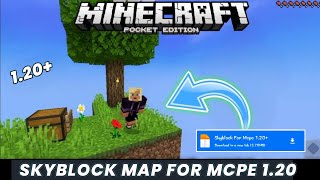 Skyblock for minecraft pe 120  skyblock minecraft pe 120  Skyblock map for mcpe [upl. by Lebatsirhc]