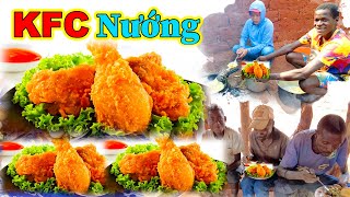 Hùng KaKa ll Thiết Đãi Người Dân Bản Món Gà KFC Nướng Cực Ngon [upl. by Repsag]