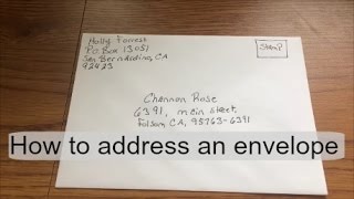 How to address\ fill out an envelope [upl. by Goody160]