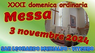 Messa 3 novembre 2024 [upl. by Ahsoj]