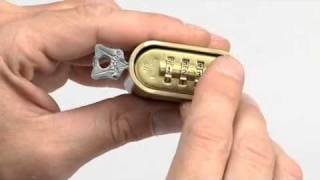 Operating the Master Lock high security combination locks [upl. by Yanrahc428]