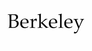 How to Pronounce Berkeley [upl. by Nylaj]