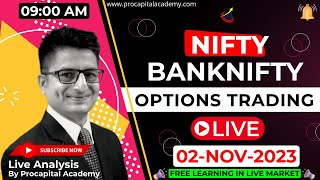 02 November Live Trading  Nifty Banknifty Options Trading Live  Nifty 50 Live nifty50 live [upl. by Chaney284]