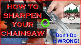 Sharp Blades and Smooth Cuts The EASIEST Way To Sharpen Your Chainsaw Chain Perfectly Every Time [upl. by Adnohsel]