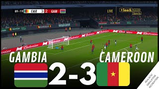 AFCON2023 GAMBIE 23 CAMEROUN  Résumé • Simulation et loisirs de jeux vidéo [upl. by Oironoh506]