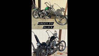 Painting a Harley Black  Chopper Stuff [upl. by Aisyram444]