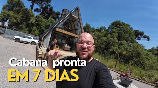 Cabana construída em 7 dias [upl. by Abshier279]